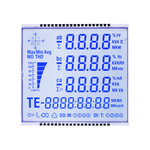 Affichage LCD segmenté du compteur d'énergie